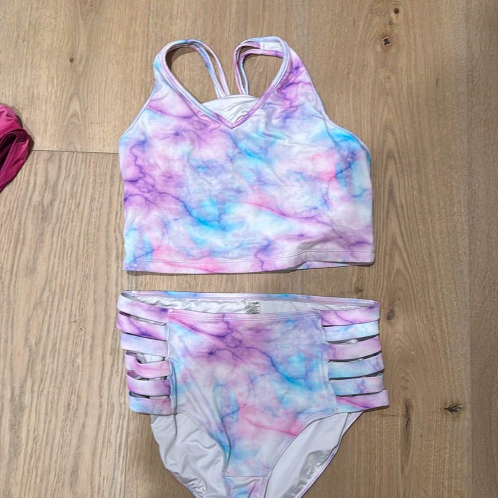 Tie dye bikini set worn a few times
